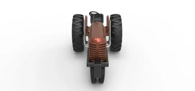 Vintage Small block Pulling tractor Version 4 Scale 1:25 — Фото 8 из 30