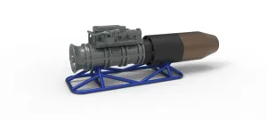 Jet engine on the frame Scale 1:25