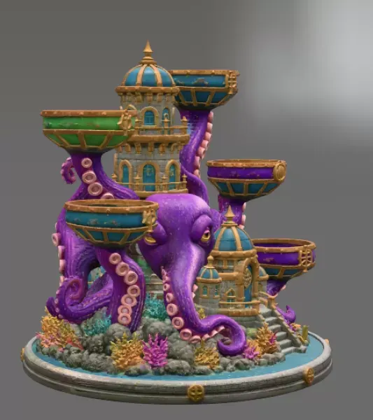 Kraken Citadel Organizer STL File for 3D Print — Фото 11 из 16