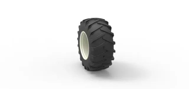 Rear wheel of Vintage Pulling tractor Scale 1:25 — Image 8 of 12