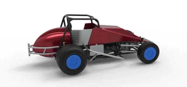 Vintage Dirt Silver Crown Car Scale 1:25 — Image 20 of 30