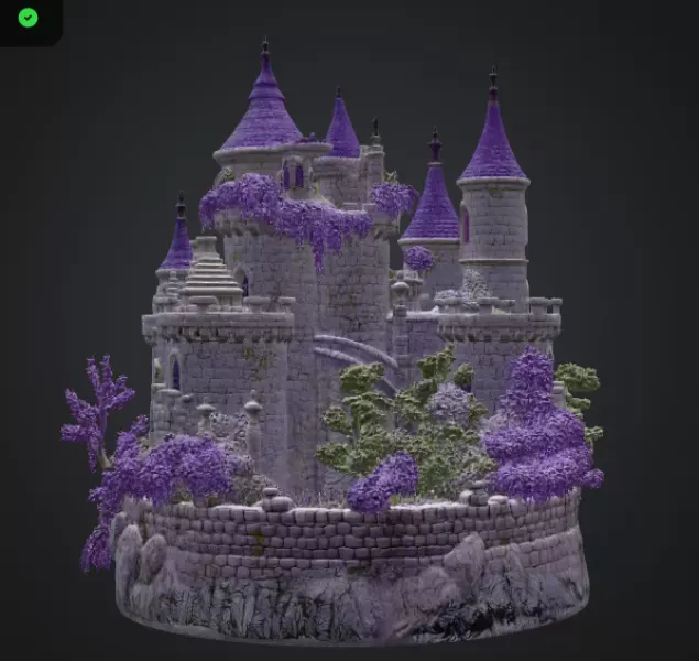 Lavender Bloom Castle STL File for 3D Print — Фото 9 из 15