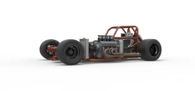 Supermodified front engine race car Base Version 3 Scale 1:25 — Image 2 of 31