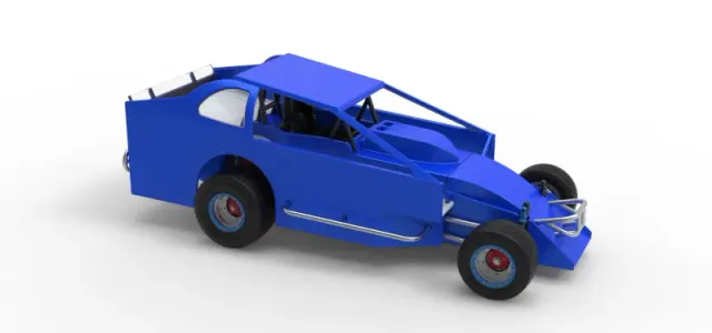 Northeast Dirt Modified stock car Version 2 Scale 1:25 — Фото 24 из 30