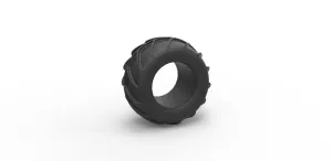 Diecast Dune buggy rear tire 26 Scale 1:25