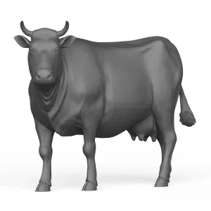 3D Printable Cow Standing Pose