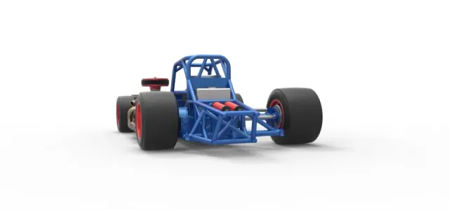 Supermodified front engine race car Base Version 4 Scale 1:25 — Image 15 of 30
