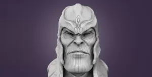 Marvel Thanos Bust Replica stl