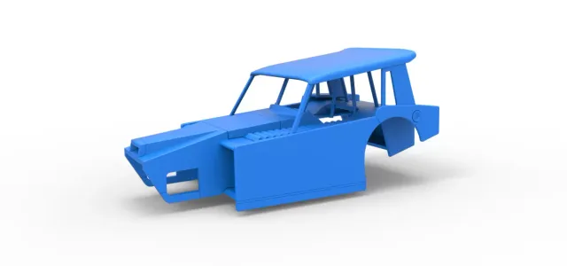 Shell of Vintage Dirt Modified stock car Version 6 Scale 1:25 — Фото 24 из 24
