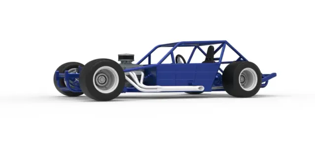 Vintage Asphalt Modified stock car Base V6 Scale 1:25 — Фото 2 из 30