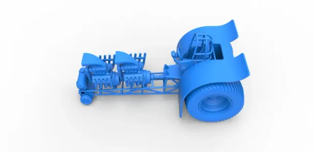 Diecast Pulling tractor with 2 engines V8 Scale 1:25 — Фото 18 из 31