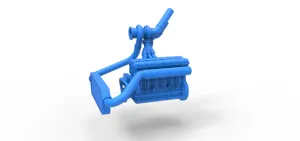Engine of Uphill Sand Racing Dragster Version 2 Scale 1:25