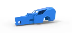 Shell of Vintage Dirt Modified stock car Version 7 Scale 1:25
