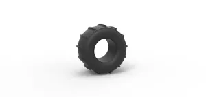 Diecast dirt dragster rear tire 11 Scale 1:25