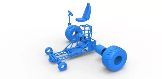 Diecast Chassis of Mini Rod pulling tractor Scale 1 to 25 — Фото 25 из 31