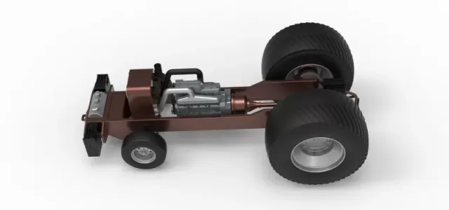 Pro Stock Pulling Tractor Base Scale 1:25 — Image 8 of 18