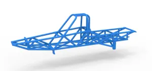 Frame of Vintage Mud dragster Scale 1:25