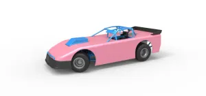 New Zealand Super Saloon race car while turning V2 Scale 1:25