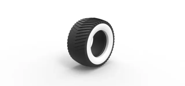 Diecast pulling tractor Whitewall rear tire 1 Scale 1:25 — Image 2 of 12