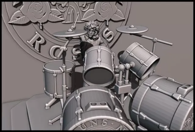 Axl Rose GNR - 3d printing — Фото 5 из 14