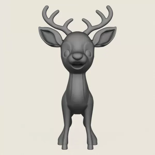 Cartoon Deer Print Ready 3D Model — Image 2 of 5