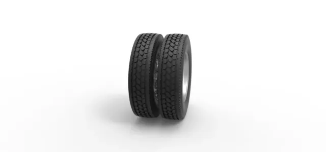 Diecast Rear custom wheel of semi truck Version 14 Scale 1:25 — Фото 3 из 12