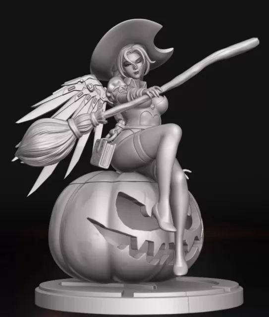 Witch Mercy Overwatch Mercy Figure Print Model 3D STL — Фото 4 из 4
