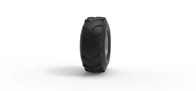 Front wheel from Mud dragster Version 4 Scale 1:25 — Фото 3 из 12
