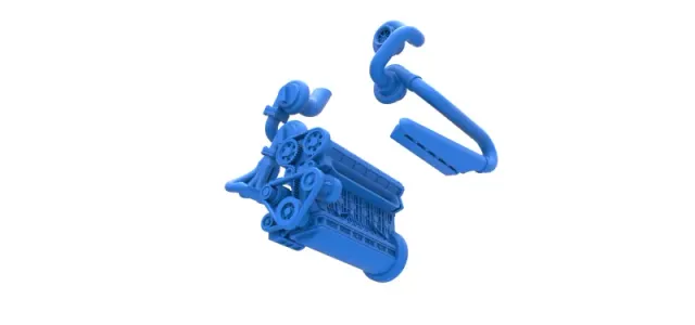 Diecast Twin Turbo straight-six engine Version 3 Scale 1:25 — Image 18 of 21