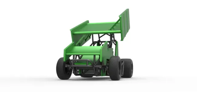 Diecast Winged Sprint car Scale 1:25 — Image 6 of 30