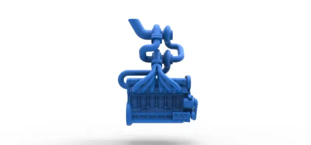Diecast Twin Turbo straight-six engine Version 3 Scale 1:25 — Image 13 of 21