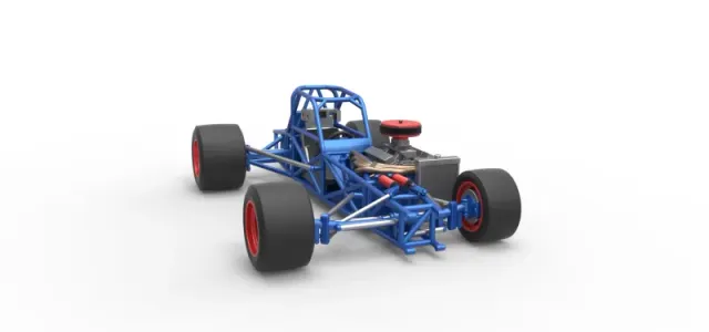 Supermodified front engine race car Base Version 4 Scale 1:25 — Image 26 of 30