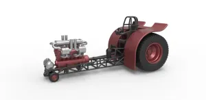 Pulling tractor with turbo engine V12 Version 2 Scale 1:25