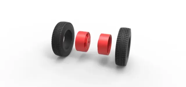 Rear wheel of Pickup Truck Scale 1:25 — Фото 10 из 12
