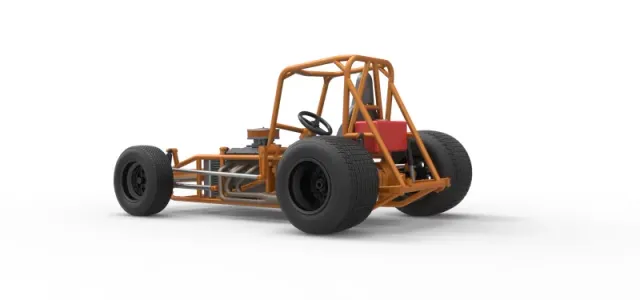 Vintage Sprint car Base Version 2 Scale 1:25 — Фото 13 из 30