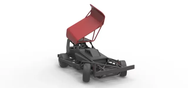 BriSCA Formula 1 Stock Car for Dirt while turning Scale 1:25 — Фото 26 из 31