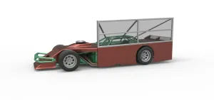 Asphalt Modified stock car with side wing Scale 1:25