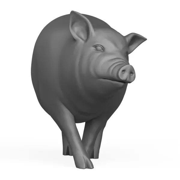 3D Printable Pig Standing Pose — Фото 2 из 5