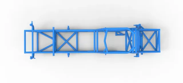 Frame of Vintage Dirt Modified stock car Version 5 Scale 1:25 — Фото 8 из 17