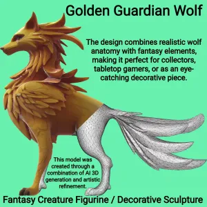 Golden Guardian Wolf