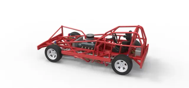 BriSCA Formula 1 Stock Car Base for Dirt Scale 1:25 — Фото 12 из 31