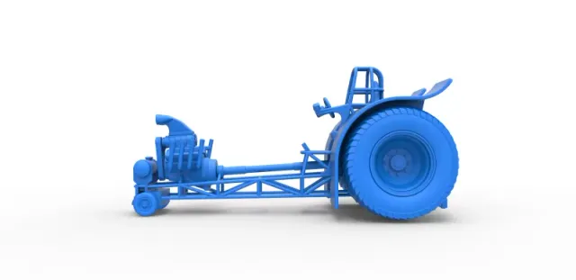Diecast Pulling tractor with single V8 engine Scale 1 to 25 — Фото 17 из 29