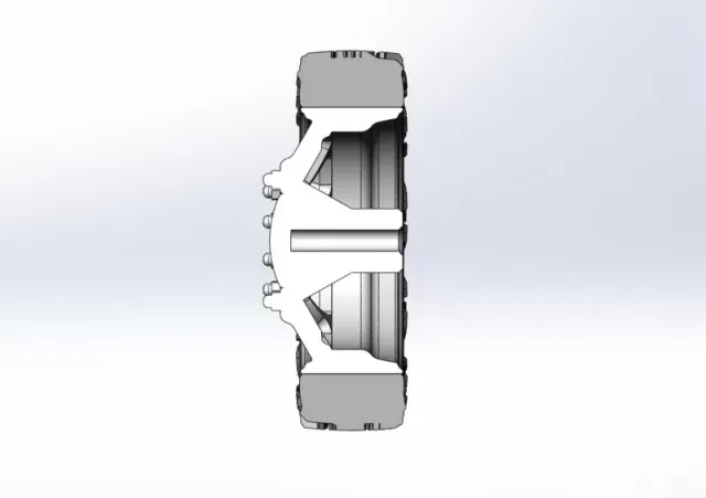 Diecast Front semi wheel for pickup Version 8 Scale 1:25 — Фото 11 из 12