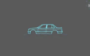 BMW - E30 M Tech II Wall Art