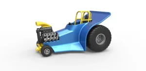 Diecast Mini Rod pulling tractor 4 Scale 1:25