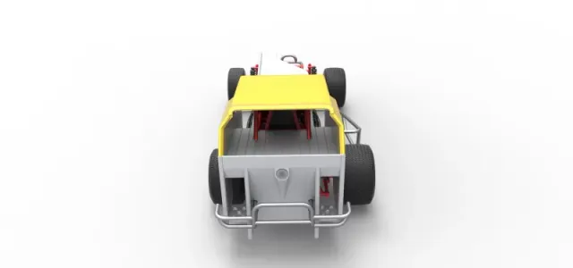 Vintage Dirt Modified stock car Version 7 Scale 1:25 — Image 17 of 27