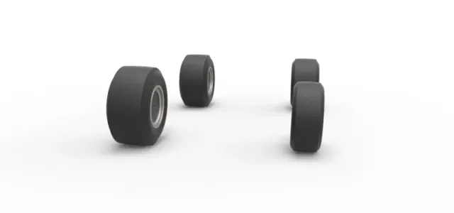 Wheel set of Vintage Asphalt Supermodified V2 Scale 1:25 — Фото 3 из 14
