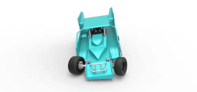 Northeast Outlaw Dirt Modified stock car while turning 1:25 — Фото 4 из 29
