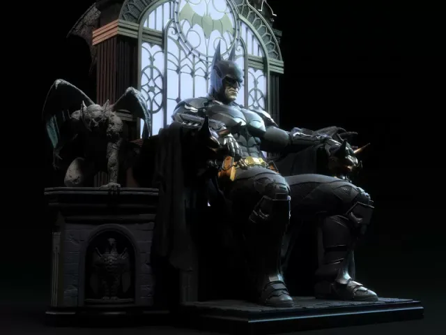 Batman On Throne Fanart STL File For 3D Print — Фото 7 из 25