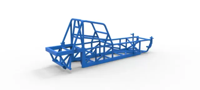 Frame of Vintage Dirt Modified stock car Version 4 Scale 1:25 — Фото 12 из 17